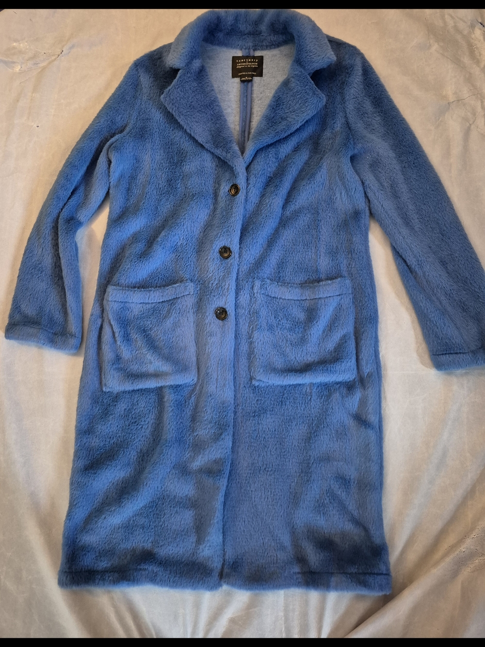 Sanctuary Electric Blue Teddy Coat - Picture 7 of 12